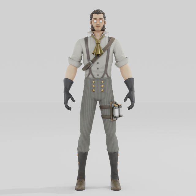 The Good Doctor - Fortnite 3D Модель .c4d .max .obj .3ds .fbx .stl .blend 