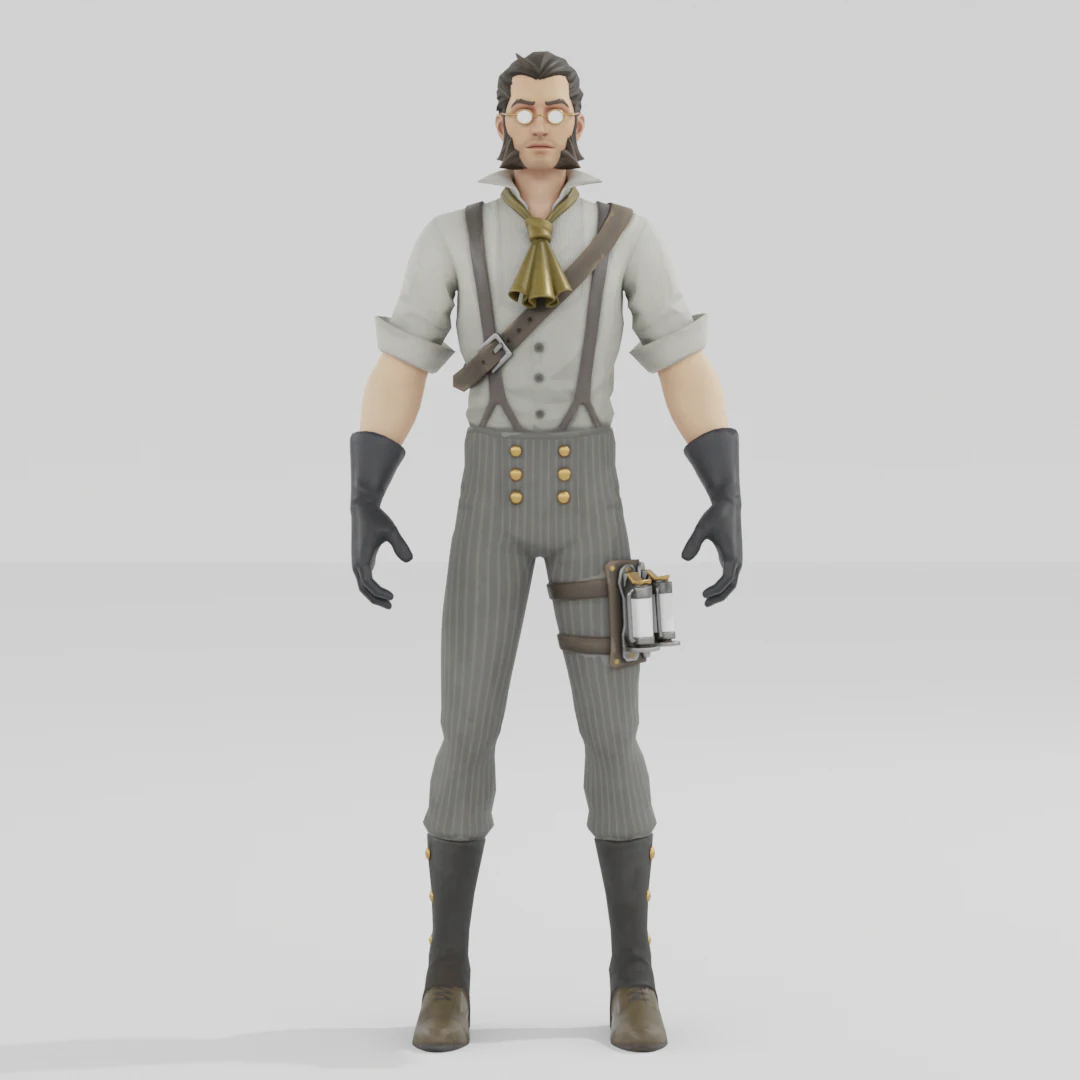 The Good Doctor - Fortnite 3D Model .c4d .max .obj .3ds .fbx .stl .blend 