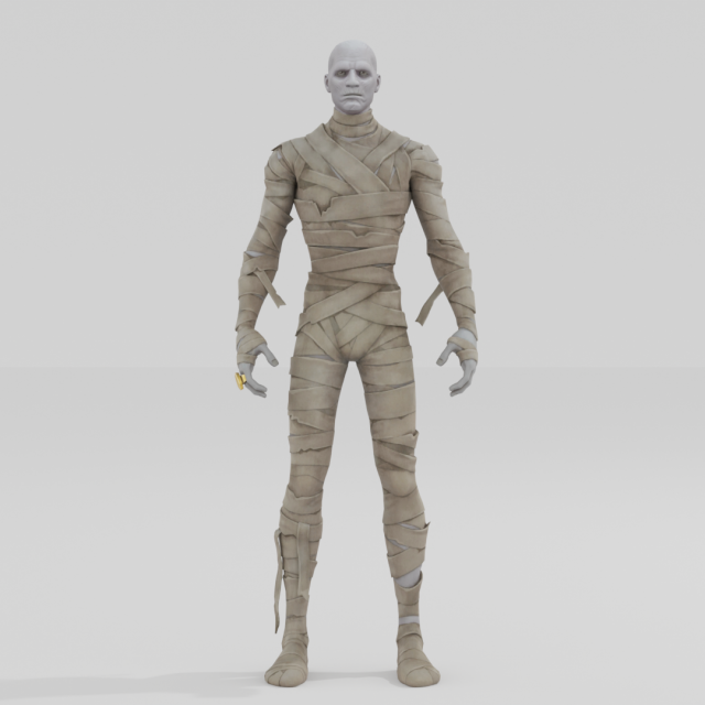 The Mummy - Fortnite 3D 模型 .c4d .max .obj .3ds .fbx .stl .blend 