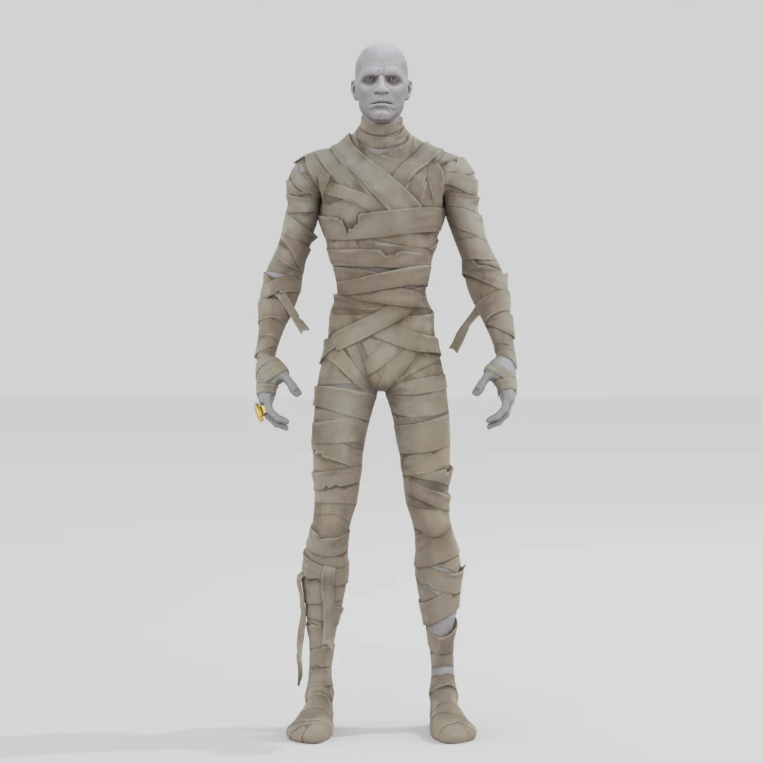 The Mummy - Fortnite 3D Model .c4d .max .obj .3ds .fbx .stl .blend 