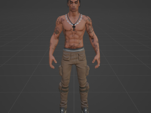 Travis Scott - Fortnite Modelo 3D