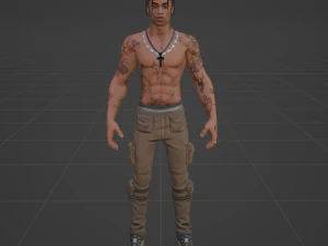 Travis Scott - Fortnite 3D Model