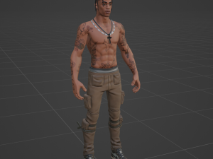 Travis Scott - Fortnite Modelo 3D