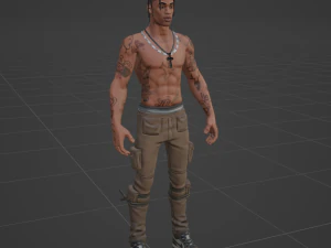 Travis Scott - Fortnite 3D Model
