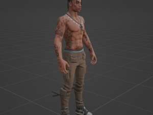 Travis Scott - Fortnite Modelo 3D
