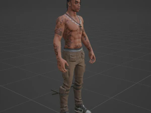 Travis Scott - Fortnite 3D Model