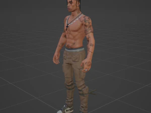 Travis Scott - Fortnite 3D Model