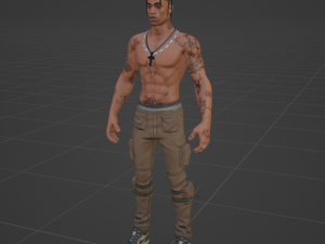 Travis Scott - Fortnite Modelo 3D