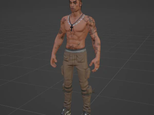 Travis Scott - Fortnite 3D Model