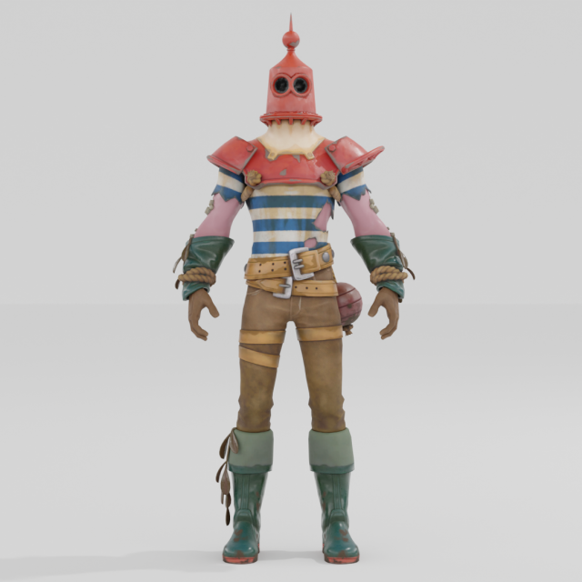 Trench Trawler - Fortnite 3D Model .c4d .max .obj .3ds .fbx .stl .blend 