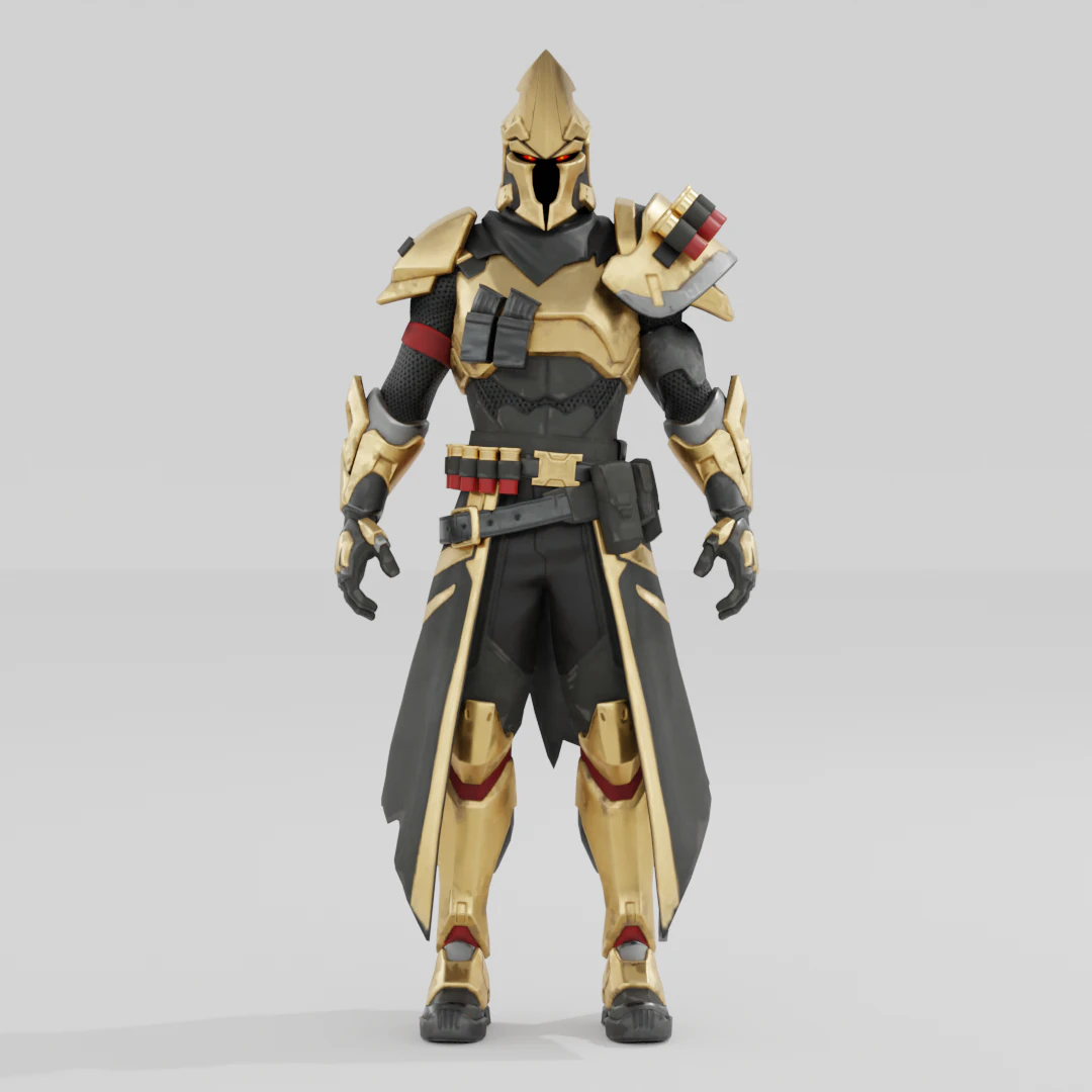 Ultima Knight - Fortnite 3D Model .c4d .max .obj .3ds .fbx .stl .blend 