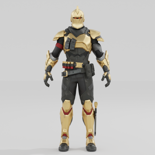 Ultima Knight Origin - Fortnite 3D Модель .c4d .max .obj .3ds .fbx .stl .blend 