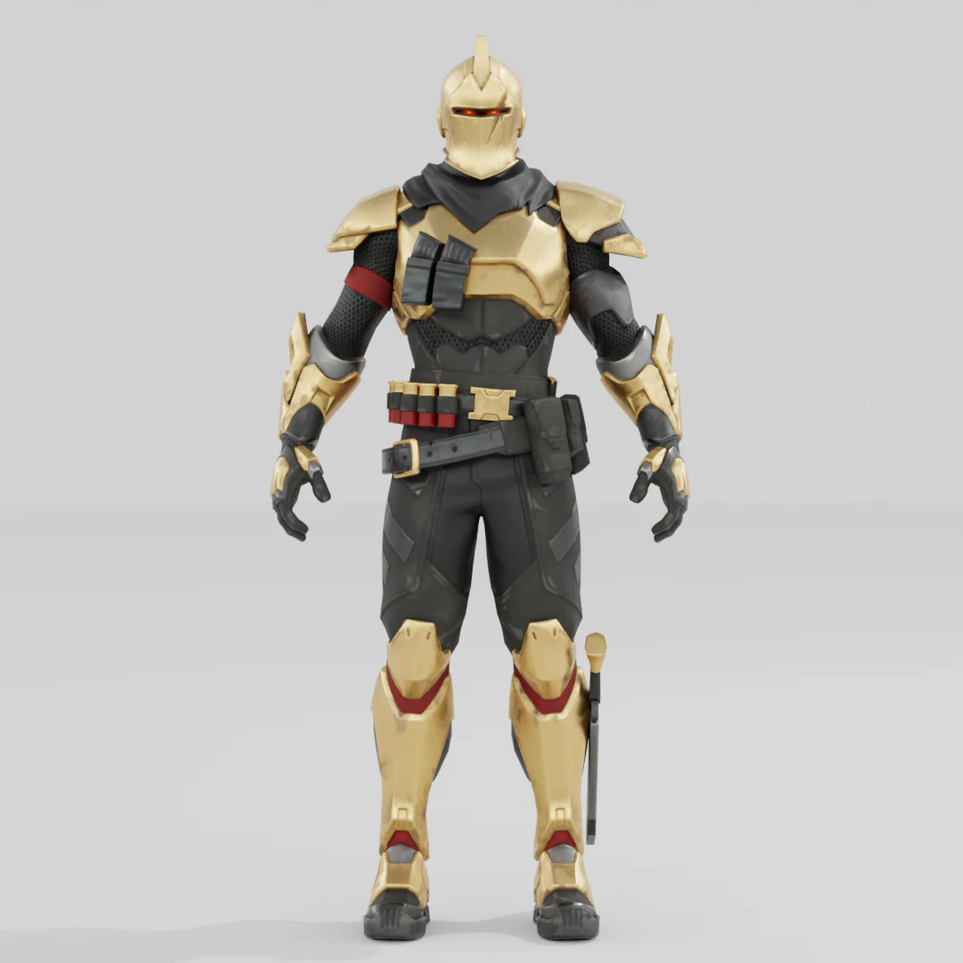 Ultima Knight Origin - Fortnite 3D Model .c4d .max .obj .3ds .fbx .stl .blend