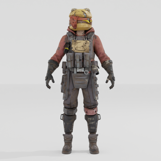 Gutbomb - Fortnite 3D Model .c4d .max .obj .3ds .fbx .stl .blend