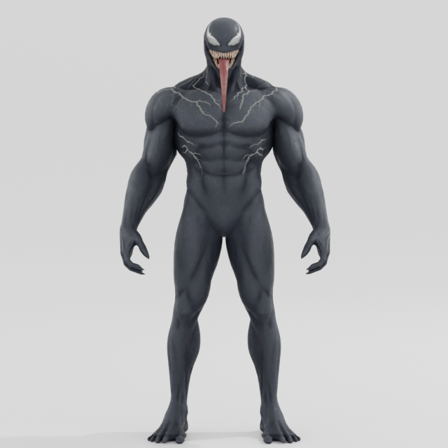 Venom - Fortnite 3D Model .c4d .max .obj .3ds .fbx .stl .blend 