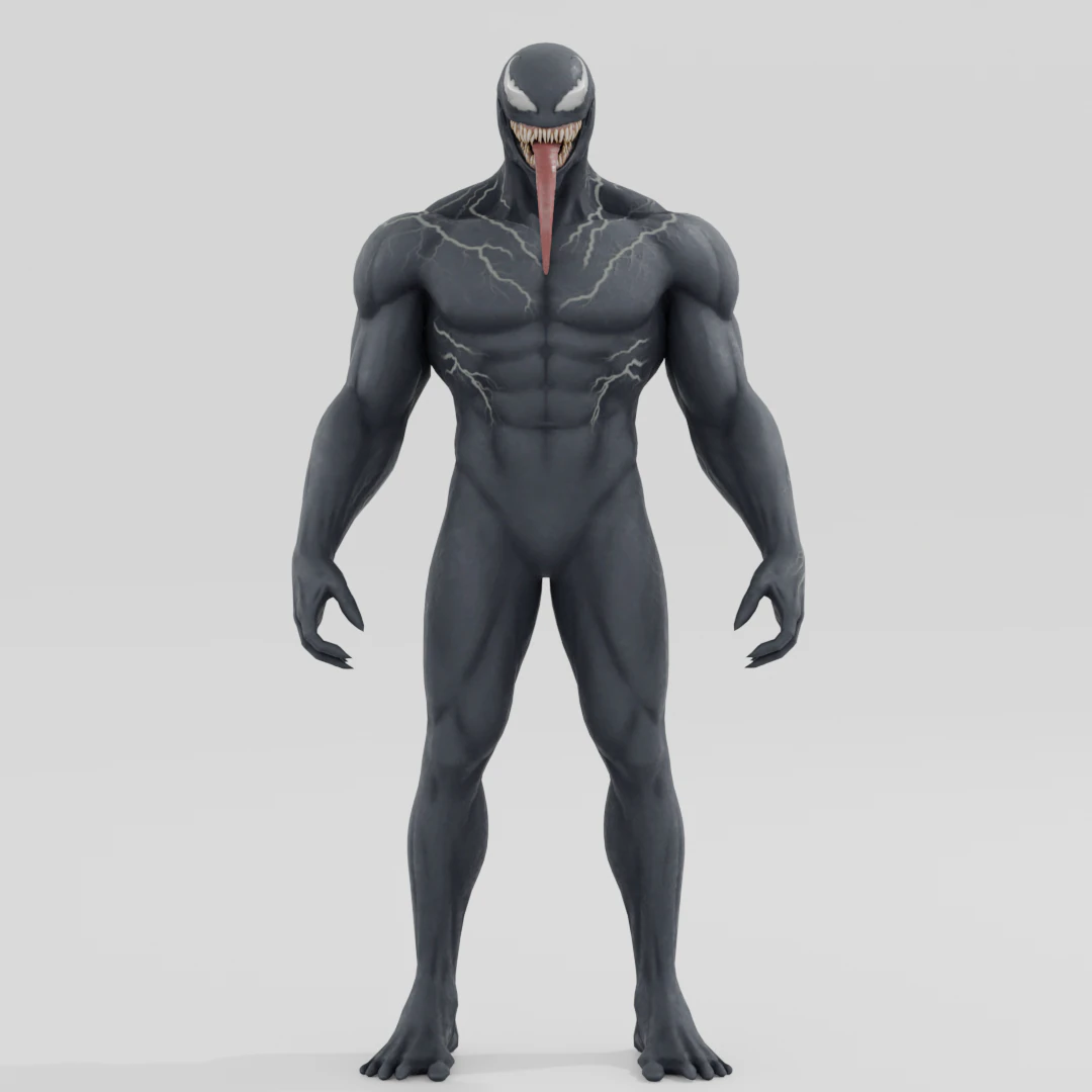 Venom - Fortnite 3D Model .c4d .max .obj .3ds .fbx .stl .blend