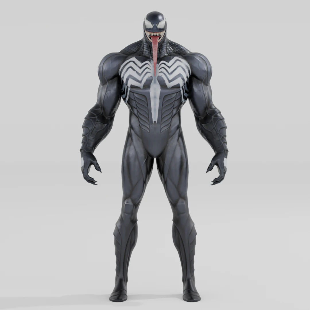 Venom Extreme - Fortnite 3D Model .c4d .max .obj .3ds .fbx .stl .blend