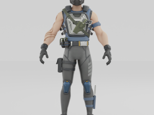 Wake Rider - Fortnite 3D Model