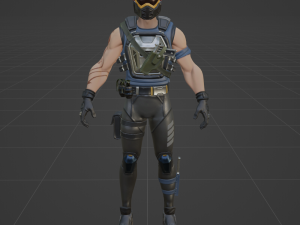 Wake Rider - Fortnite 3D Модель