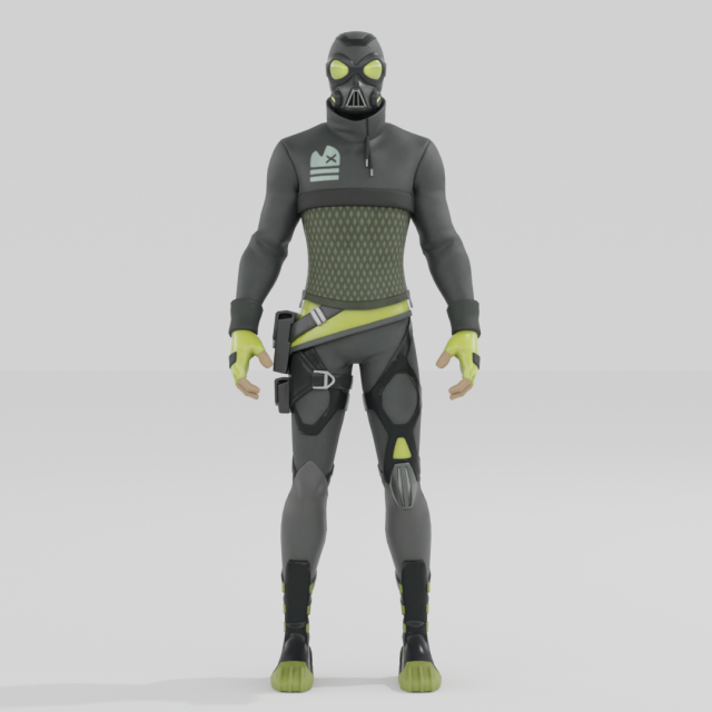 Waveripper - Fortnite 3D 模型 .c4d .max .obj .3ds .fbx .stl .blend 
