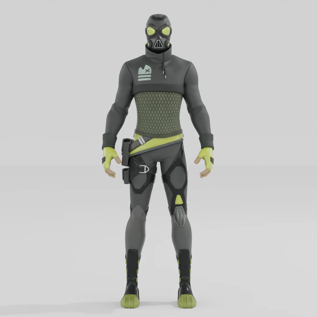 Waveripper - Fortnite 3D Model .c4d .max .obj .3ds .fbx .stl .blend