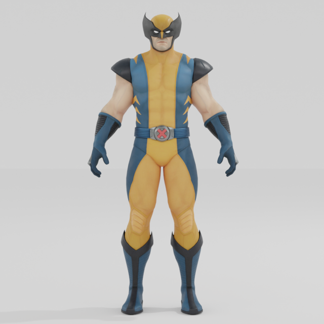 Wolverine - Fortnite 3D मॉडल .c4d .max .obj .3ds .fbx .stl .blend 