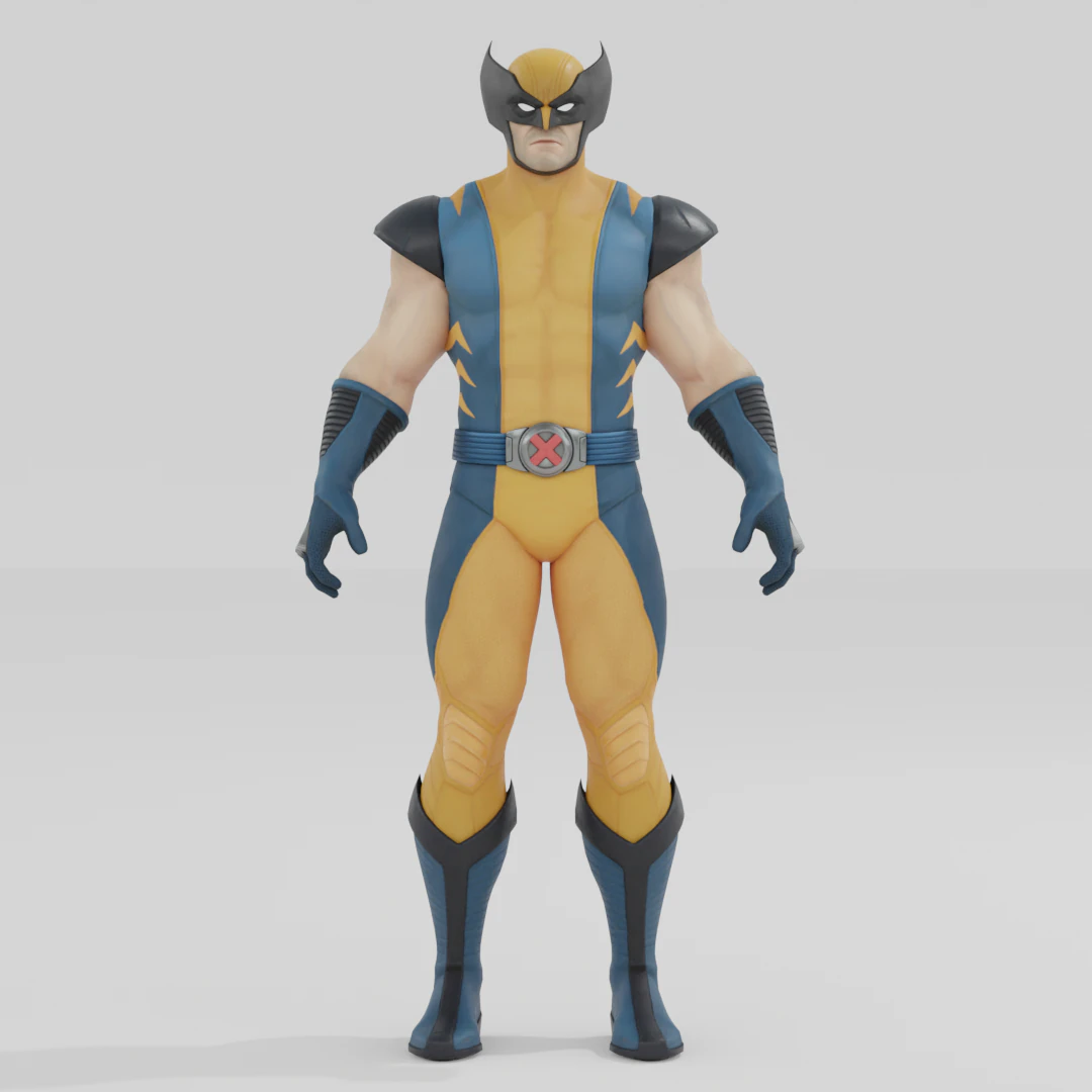 Wolverine - Fortnite Model 3D .c4d .max .obj .3ds .fbx .stl .blend 