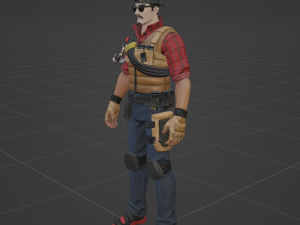 Wrangler - Fortnite Model 3D