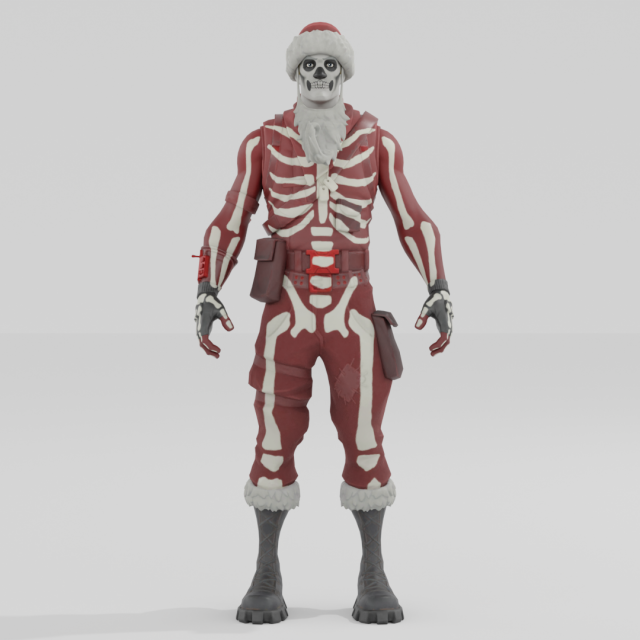 Yule Trooper - Fortnite 3D 모델 .c4d .max .obj .3ds .fbx .stl .blend 