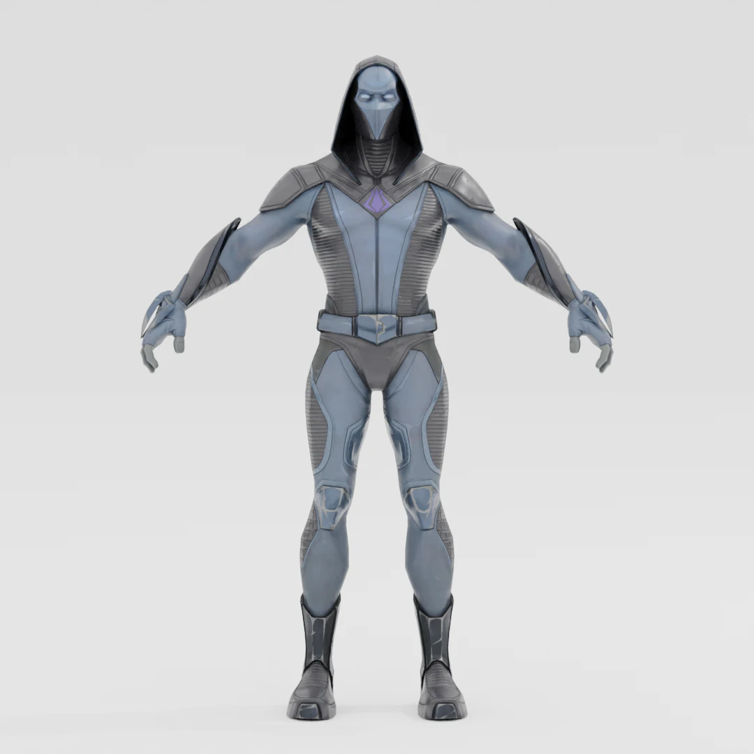 Omen - Fortnite 3D Model .c4d .max .obj .3ds .fbx .stl .blend 