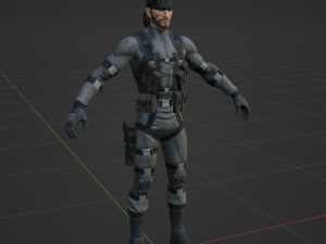 Solid Snake - Fortnite 3D Model