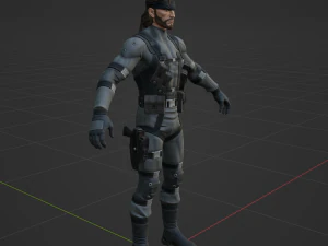 Solid Snake &ndash; Fortnite 3D Modell