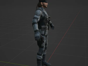 Solid Snake &ndash; Fortnite 3D Modell
