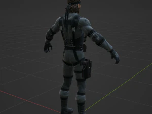 Solid Snake &ndash; Fortnite 3D Modell
