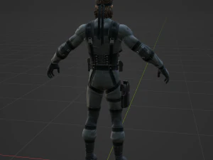 Solid Snake &ndash; Fortnite 3D Modell