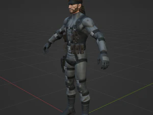 Solid Snake &ndash; Fortnite 3D Modell