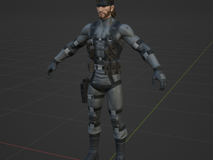 Solid Snake - Fortnite 3D Model
