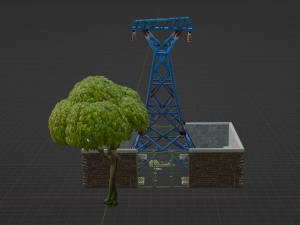 Substation Building - Fortnite 3D Model