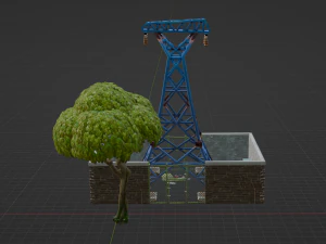Substation Building - Fortnite 3D Model