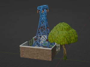 Substation Building - Fortnite 3D Model
