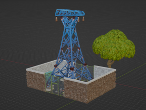 Substation Building - Fortnite 3D Model