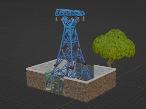 Substation Building - Fortnite 3D Model