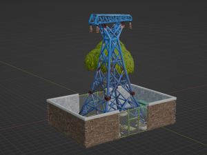 Substation Building - Fortnite 3D Model