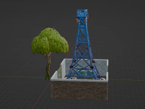 Substation Building - Fortnite 3D Model