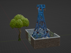 Substation Building - Fortnite 3D Model