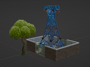 Substation Building - Fortnite 3D Model