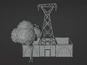 Substation Building - Fortnite 3D Model
