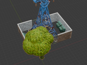 Substation Building - Fortnite 3D Model