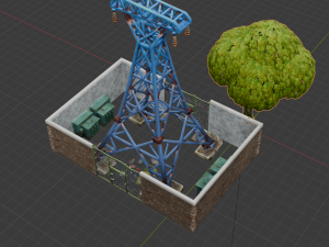 Substation Building - Fortnite 3D Model