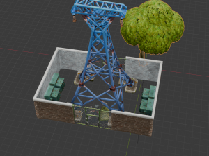 Substation Building - Fortnite 3D Model